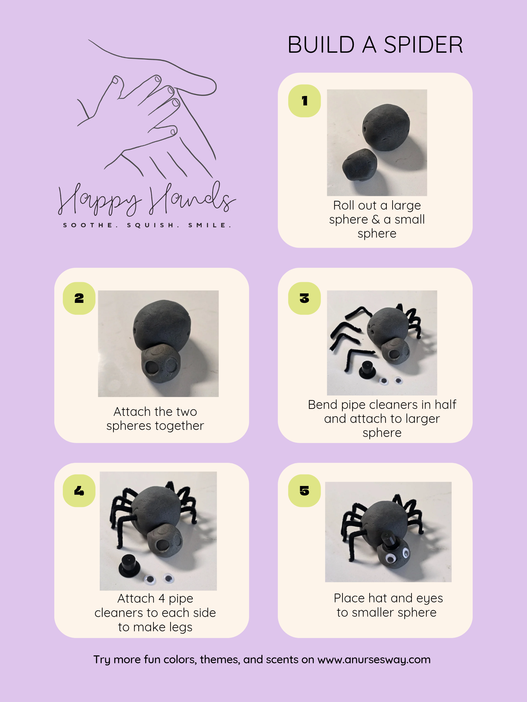 Build-a-Spider Playdough by Happy Hands