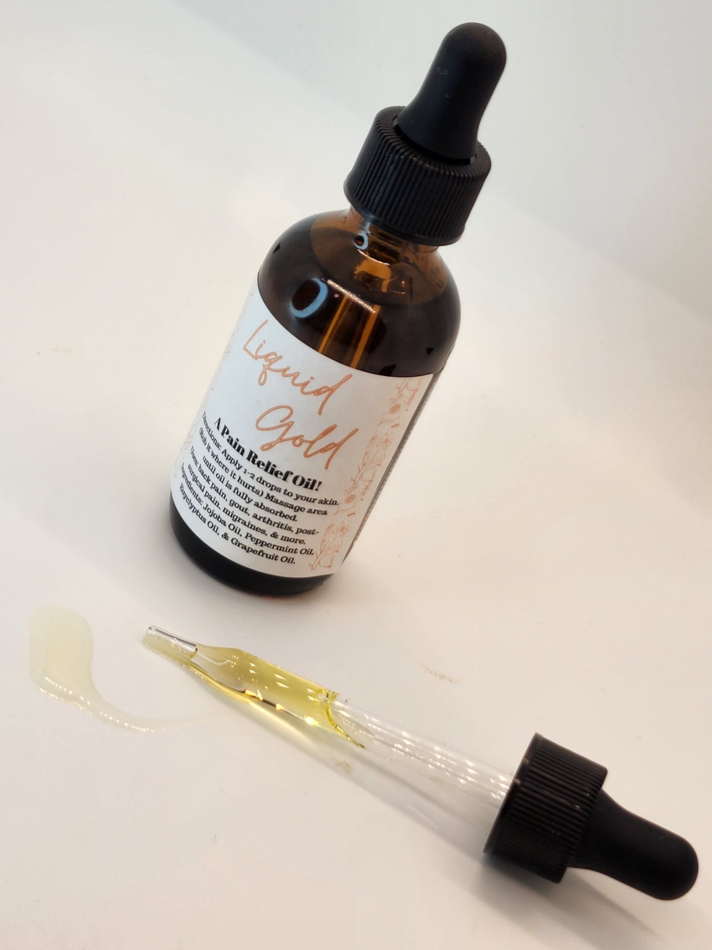 Liquid Gold Pain Relief Oil Dropper