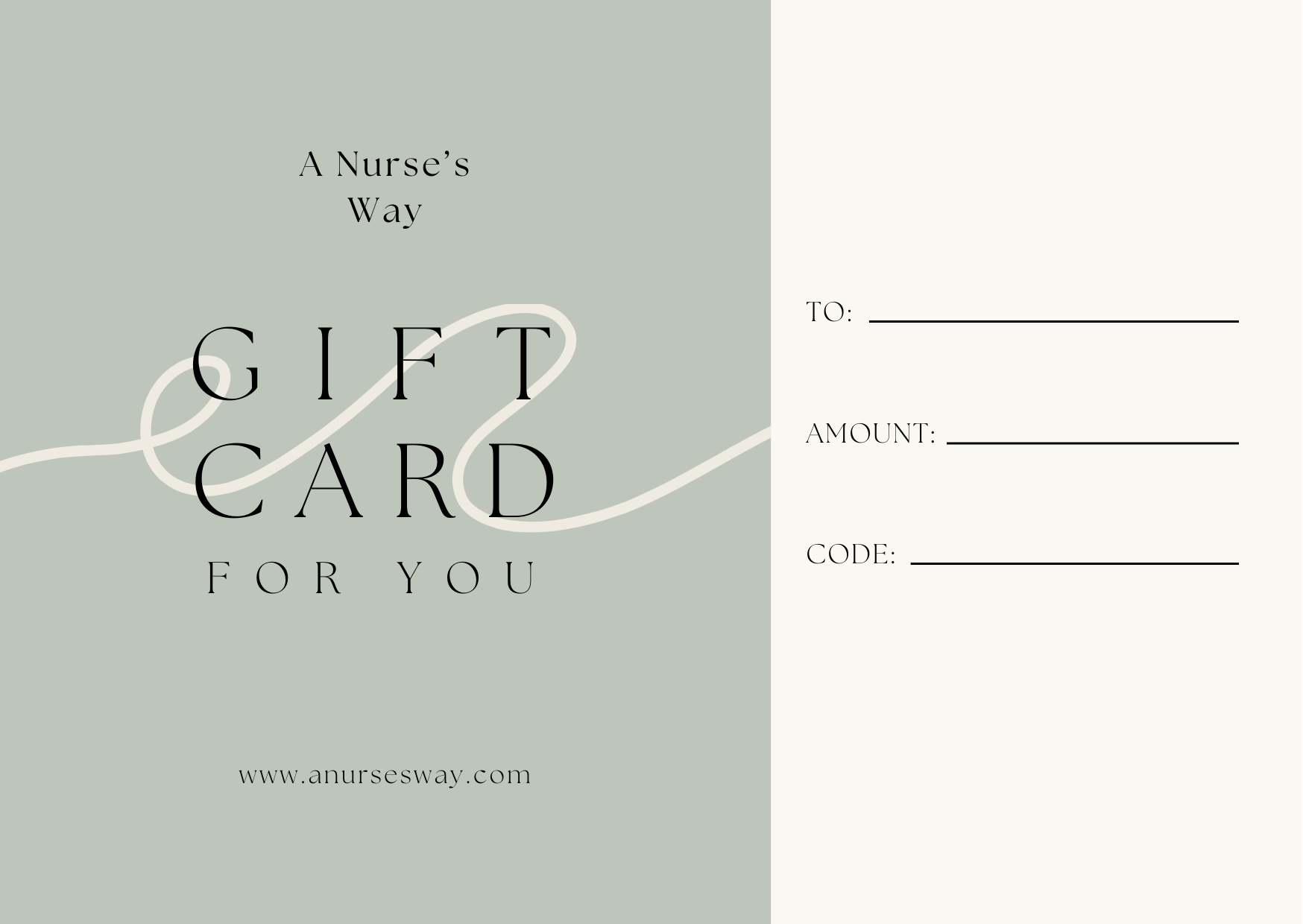 A Nurse's Way Gift Card