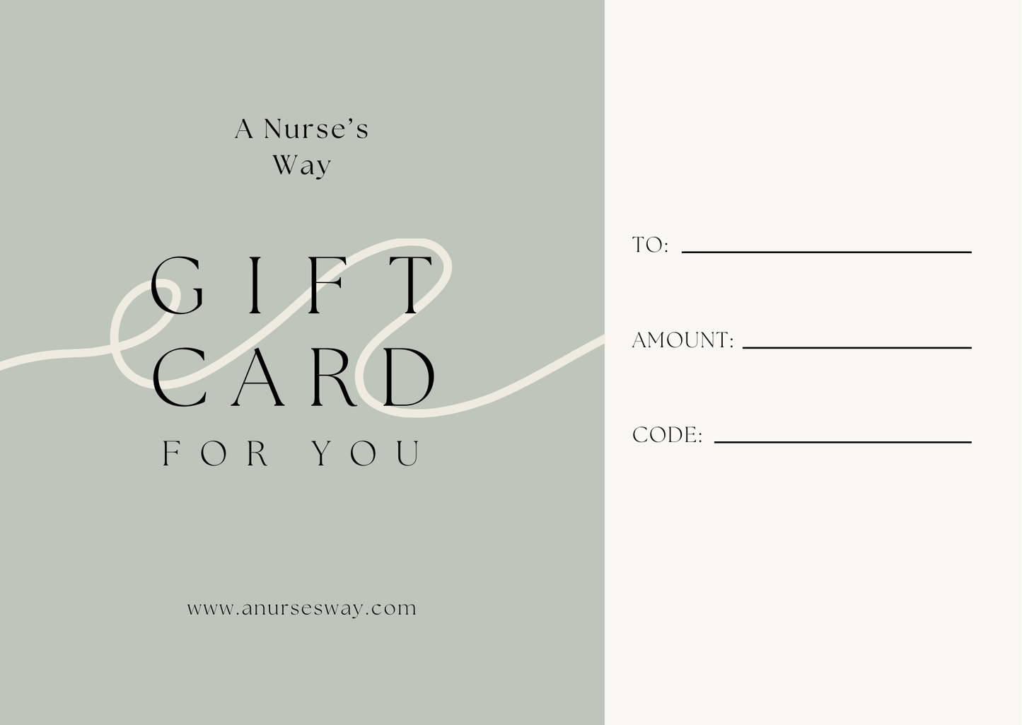 A Nurse's Way Gift Card