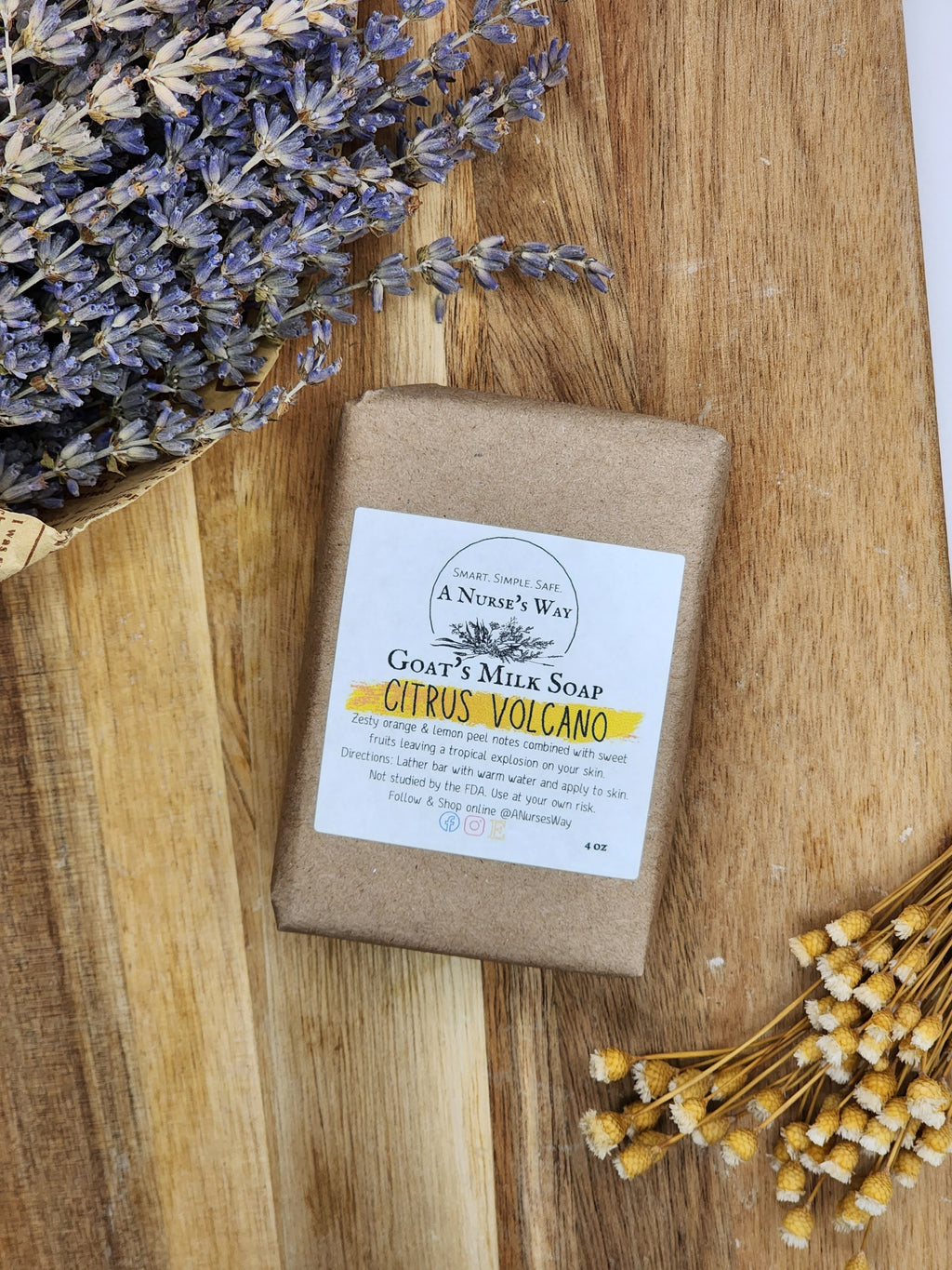 Citrus Volcano Goat's Milk Soap & Lotion