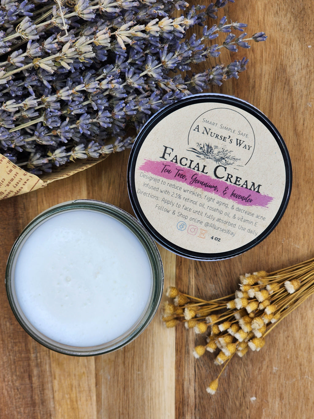 Facial Cream - Anti-Aging/Anti-Wrinkle/Anti-Acne