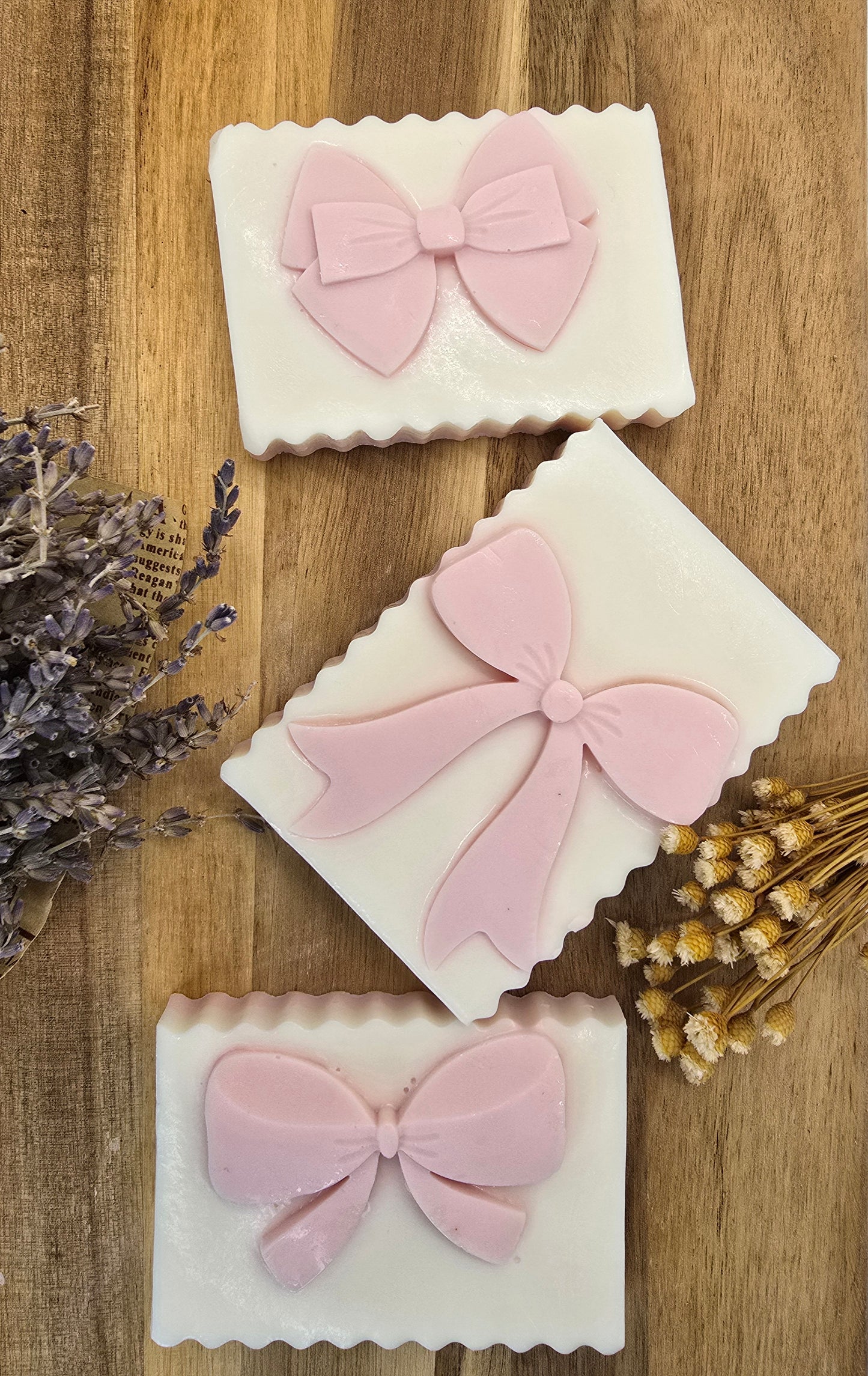 Pink Bow Bar - Goat's Milk Soap