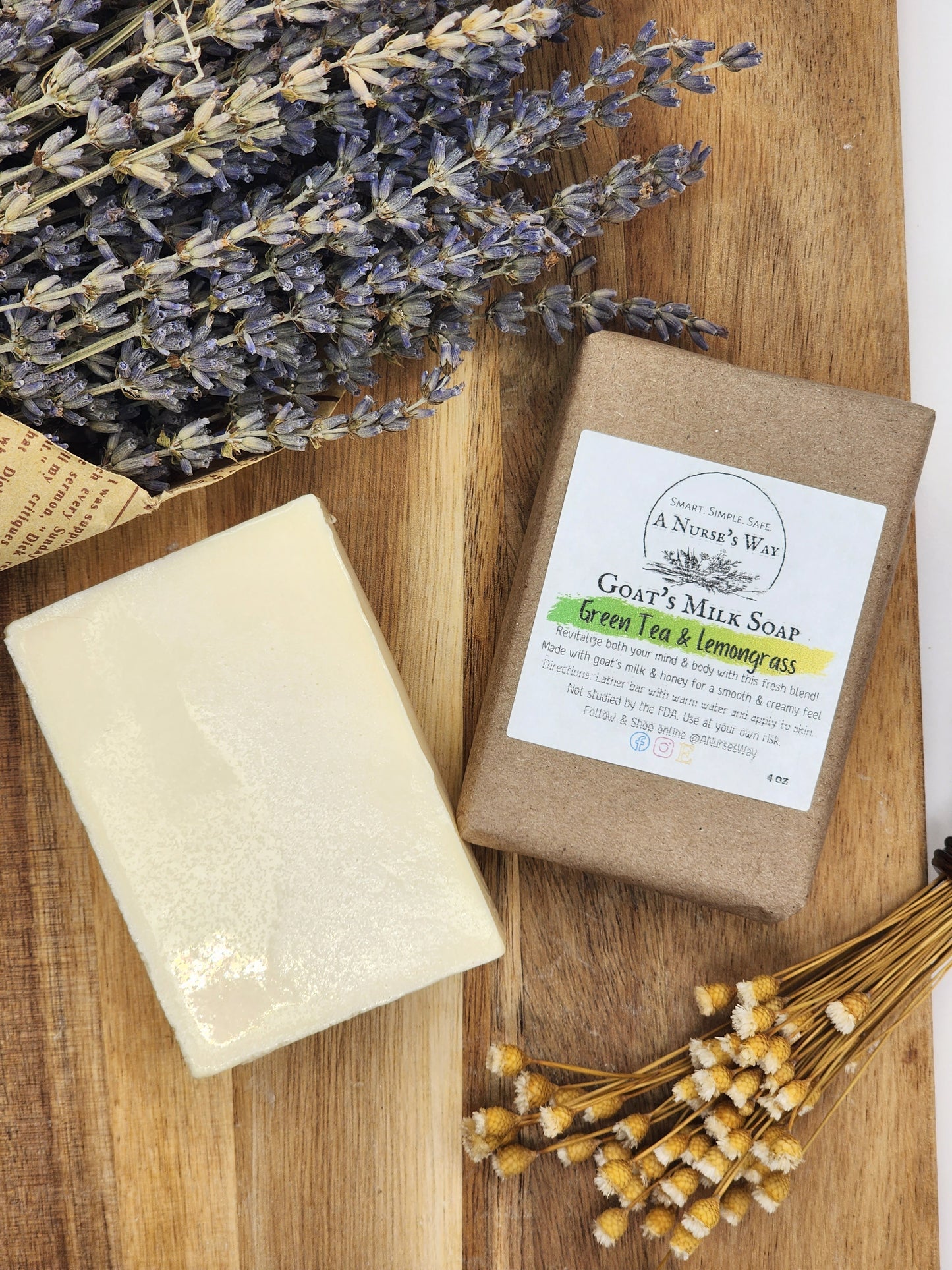 Green Tea & Lemongrass Goat's Milk Soap & Lotion